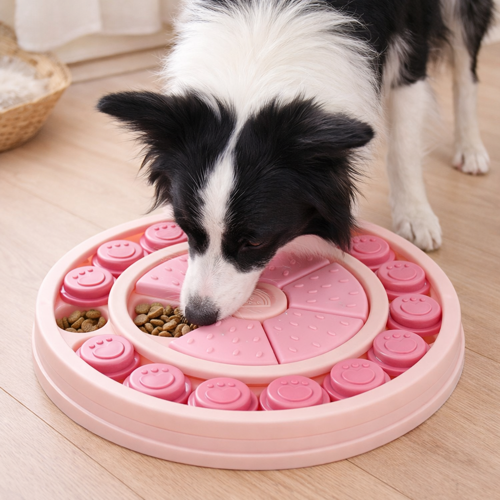 【2個】犬用 早食い防止スローフィーダー（ドライ用）【同色セット】